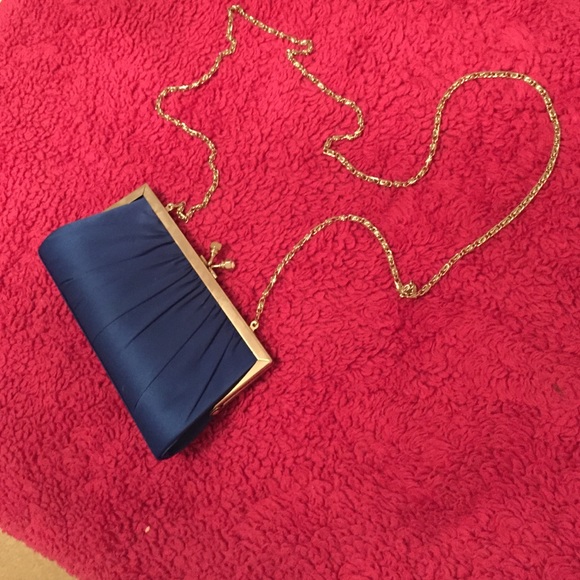 Dark blue cross body/clutch