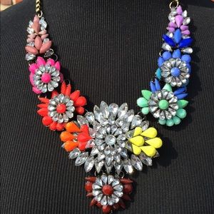 colorful statement necklace