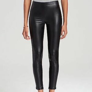 Sanctuary Black Faux Leather Ankle Zip Leggings