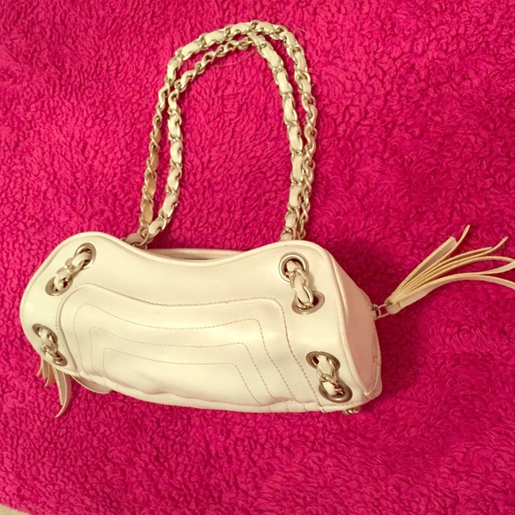 White handbag