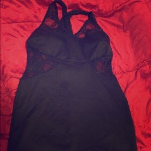Sexy lace black dress