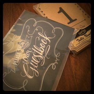Wedding sign and table number cards