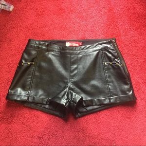 Leather shorts - enough said!