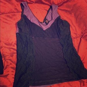 2 Bebe lace sexy shirt