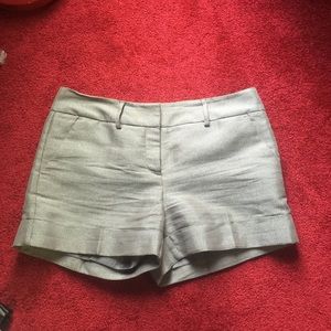 Silver shorts with lining