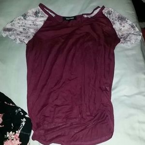 Zumiez Floral Capsleeve Tshirt