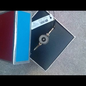 Marc Jacobs gold bracelet with crystal diamond