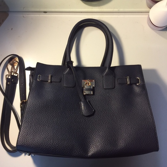 Navy leather purse SOLD