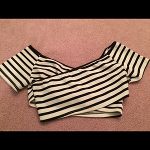 Striped crop top