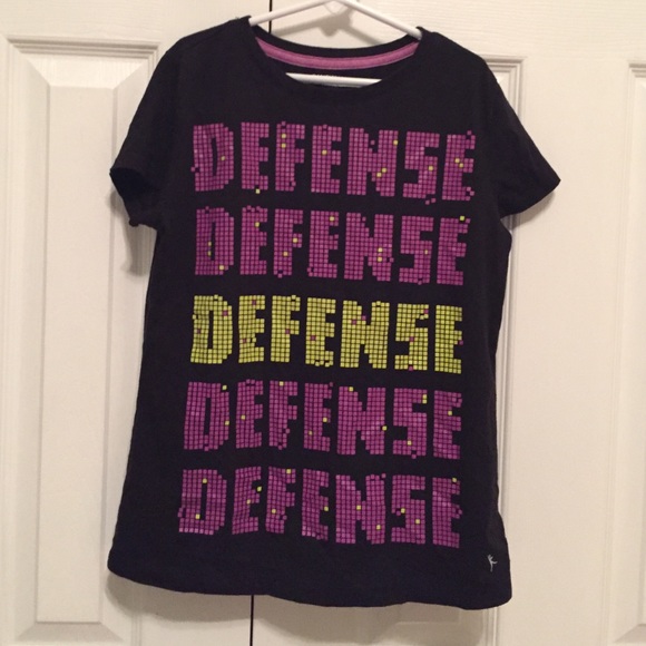 Black "Danskin" shirt- size 10-12 large - kids