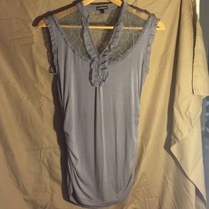 Express gray blouse