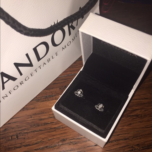 Pandora Princess earrings ON HOLD