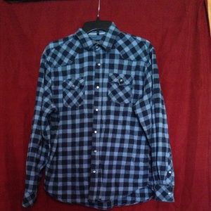 Blue & Black flannel