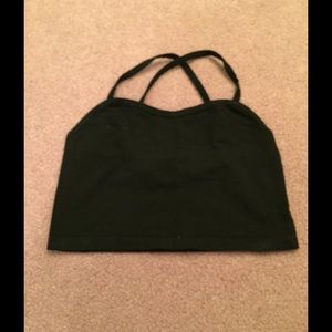 Brandy Melville black crop top