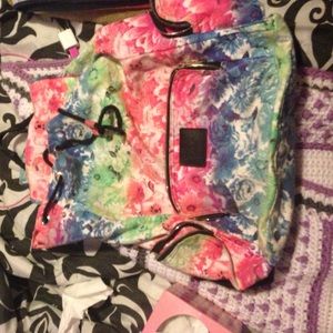 Floral colorful back pack