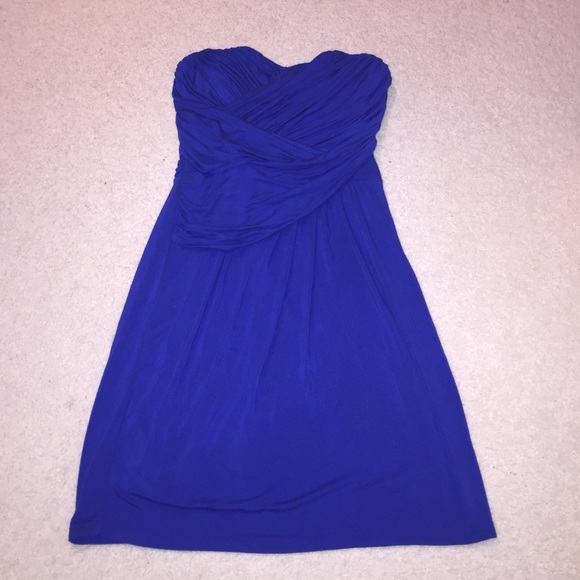 Blue Express Strapless cocktail dress