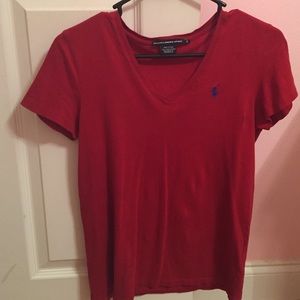 Girls V-Neck polo shirt.