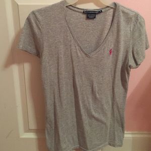 Girls V-Neck Polo shirt.