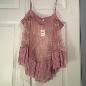 Free People lace tank top