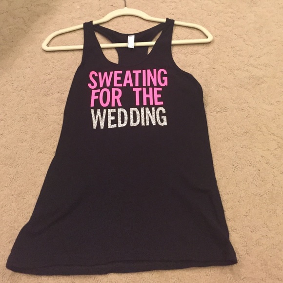 Sweating for the wedding tank