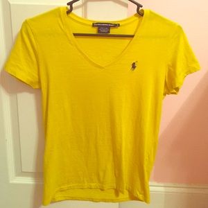 Girls V-Neck polo shirt.