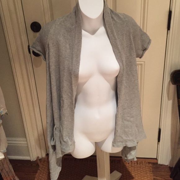 cotton by Autumn Cashmere short sleeve grey swtr