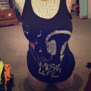 Music is life tank tops