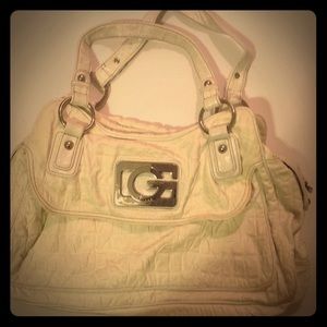 White Guess purse