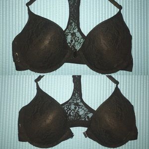 NWOT BLACK LACE FRONT-CLOSURE PUSH UP BRA!!