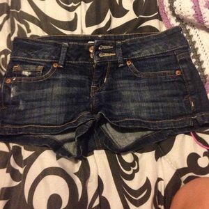 Denim shorts