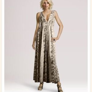 H&M Long Chiffon Snake Print Dress 😍🐍