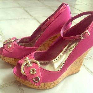 BCBGirls Buckle Wedge