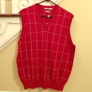 Men's Knitted Vest--100% Merino Wool