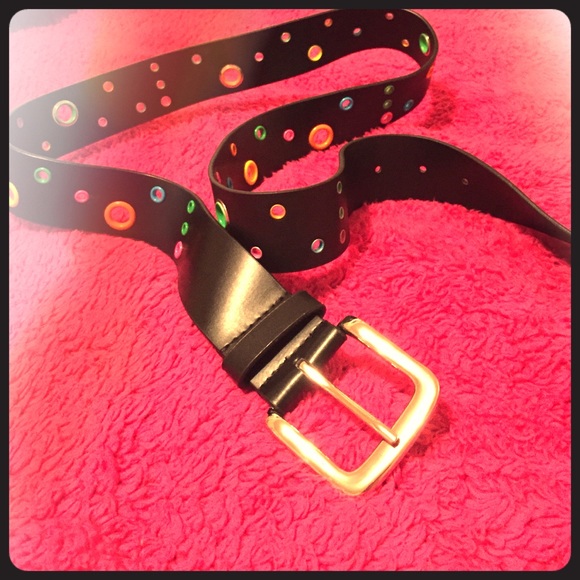 Black and rainbow belt