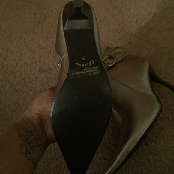 Forever Metallic Ankle Boots size 9 - Picture 3 of 4