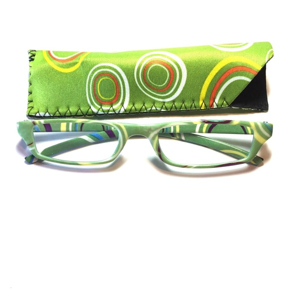 Accessories - 2.75 reading glasses geometric design with case