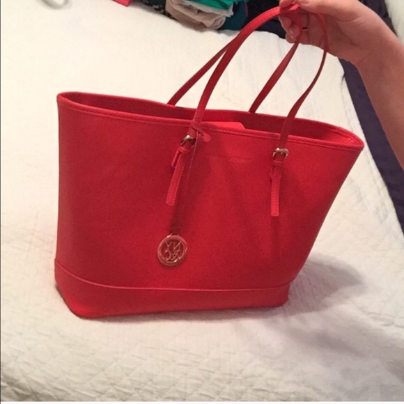 Red large Michael kors knock off