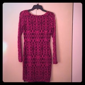 Asos Burgundy Lace Mini Dress US 6