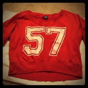 Red cute cut off #57