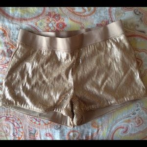 Gold Sequin Shorts