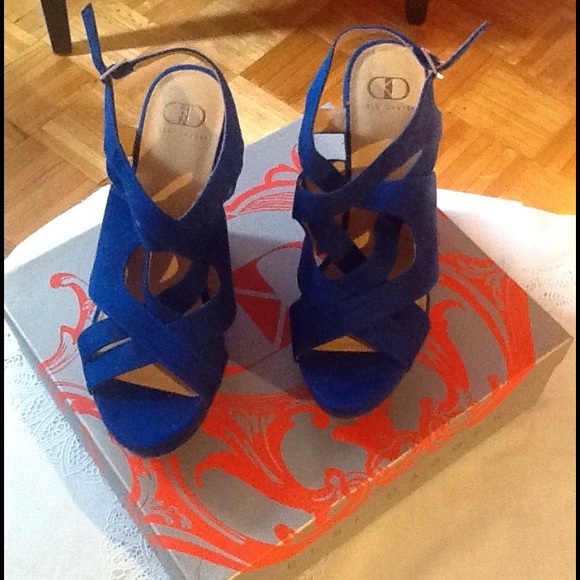 Kelsi Dagger Shoes - Kelsi dagger blue platform sandal size 9 EUR 40