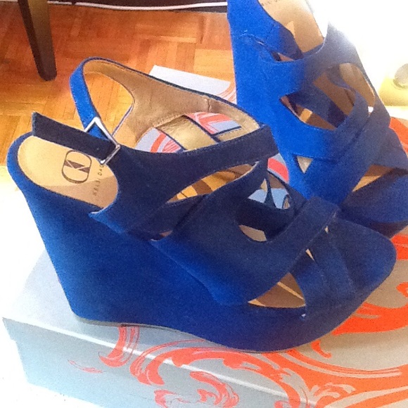 Kelsi dagger blue platform sandal size 9 EUR 40 - Picture 2 of 3