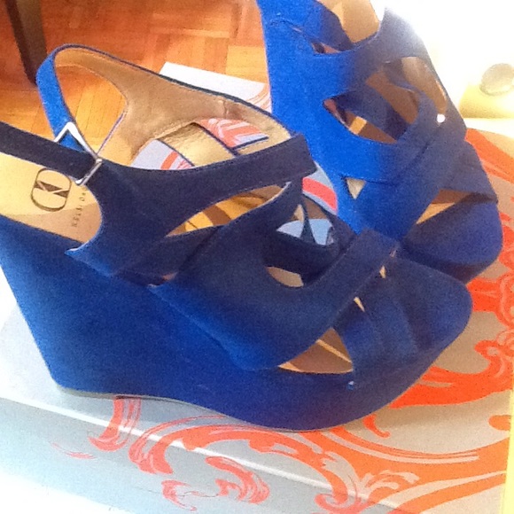 Kelsi dagger blue platform sandal size 9 EUR 40 - Picture 3 of 3