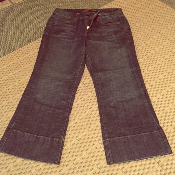 Capri Jeans with Flare Bottom