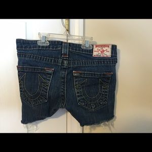 True Religion cutoff shorts Bobby