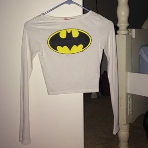 Batman logo crop top