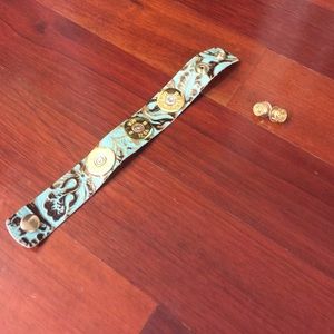 Shotgun bracelet/earring set