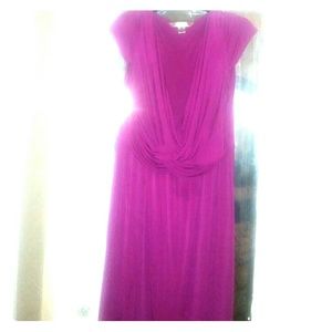 18w Magenta/Pink Knee Length Dress