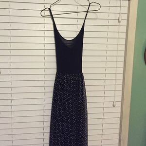 Urban Outfitters Ecote Black Patterned Maxi Dress