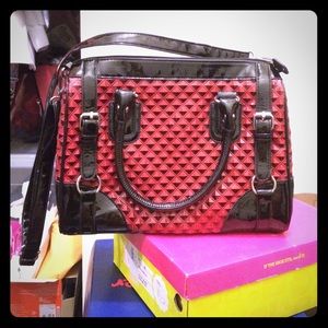 Red bag from Charming Charlie's